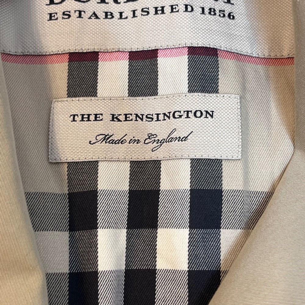 Burberry The Kensington Trench Coat Honey Beige Made in England Size 10 US - Picture 8 of 16
